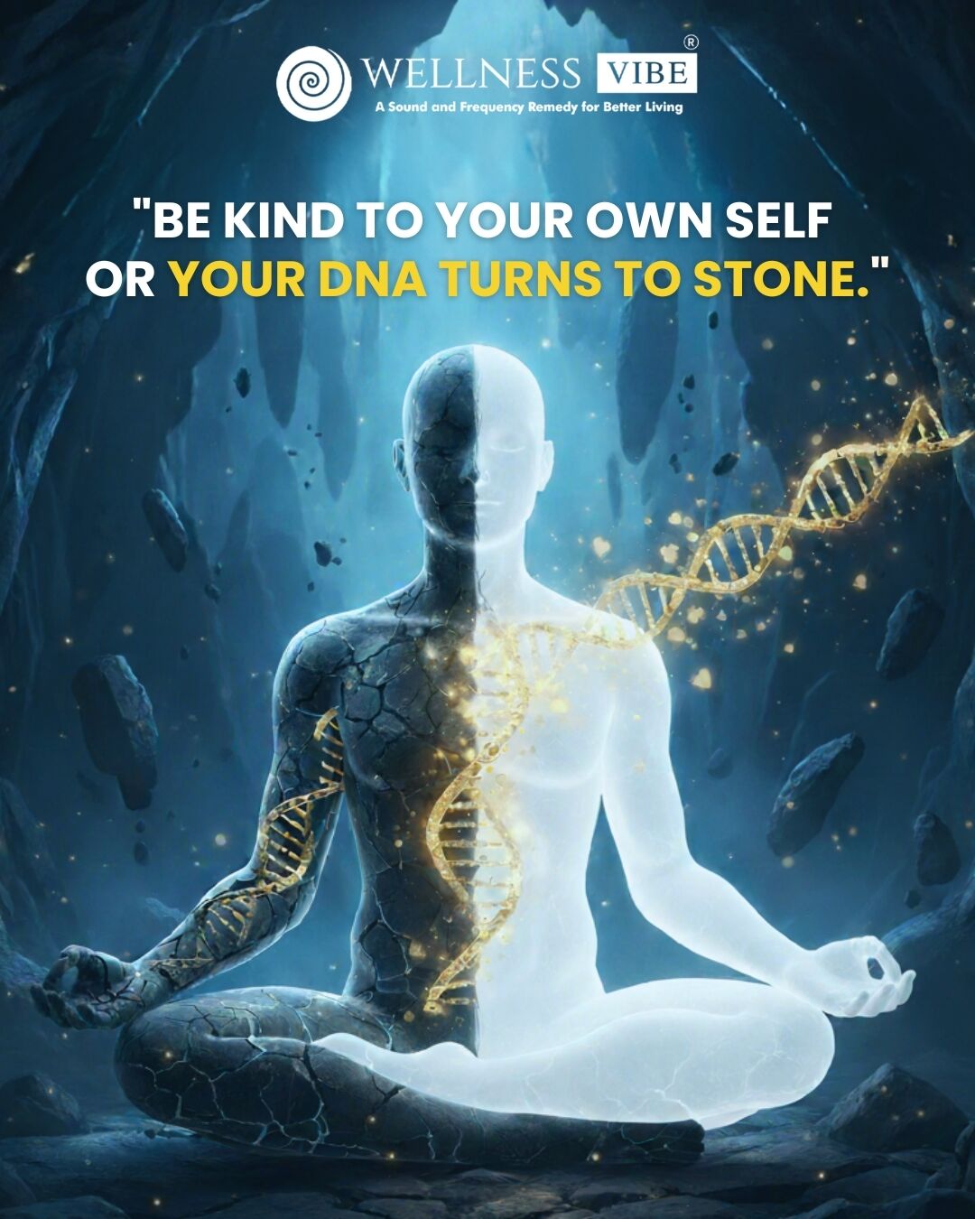 Is your DNA turning to stone?
It’s a powerful reminder of what happens when we neglect ourselves.
The way you speak to yourself, the grace you offer yourself—it all matters.
What’s one act of kindness you can do for yourself today?
#SelfCare #MentalHealthMatters #WellnessJourney #BeKindToYourself #Mindfulness #WellnessVibe #SelfKindness #InnerWork #PositiveSelfTalk #HealingJourney #SelfCompassion #MindfulLiving #WellnessHabits