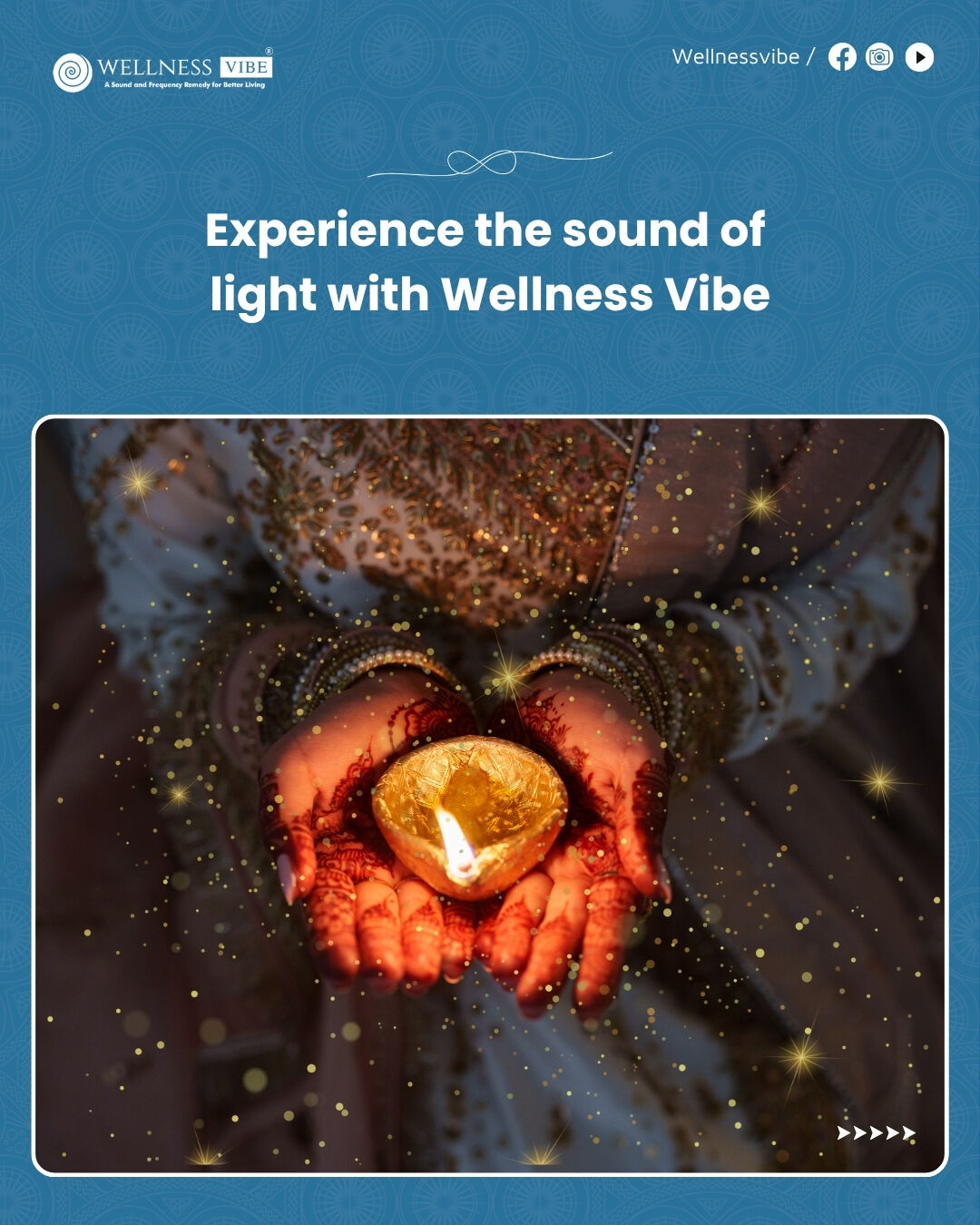 We often forget that light and sound are one—both are pure energy, pure vibration. This is the core teaching of Nada Yoga: When you tune into sound, you awaken your inner light.
This year, let your resolution be to amplify your internal frequency. Let your peace expand and radiate all around you. That's the real Wellness Vibe.
Happy Diwali! May your frequency glow brighter than every diya. ✨
Drop a 💯 if you're ready to make your inner peace your brightest glow!
#HappyDiwali #DiwaliVibes #InnerGlow #Vibration #Frequency #WellnessVibe #NadaYoga #SoundMeditation #AwakenYourLight #SpiritualGrowth #MindfulDiwali #Deepavali #Wellnessvibe