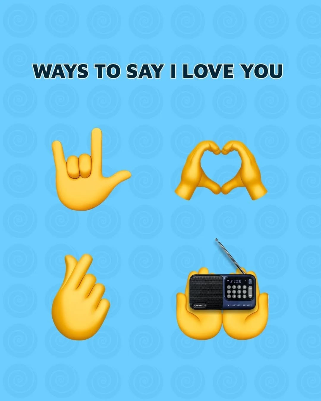 Words are Overrated. 🤫 Here are 4 low-key ways to say "I love you" without making a sound. Number 4 is our absolute favorite!